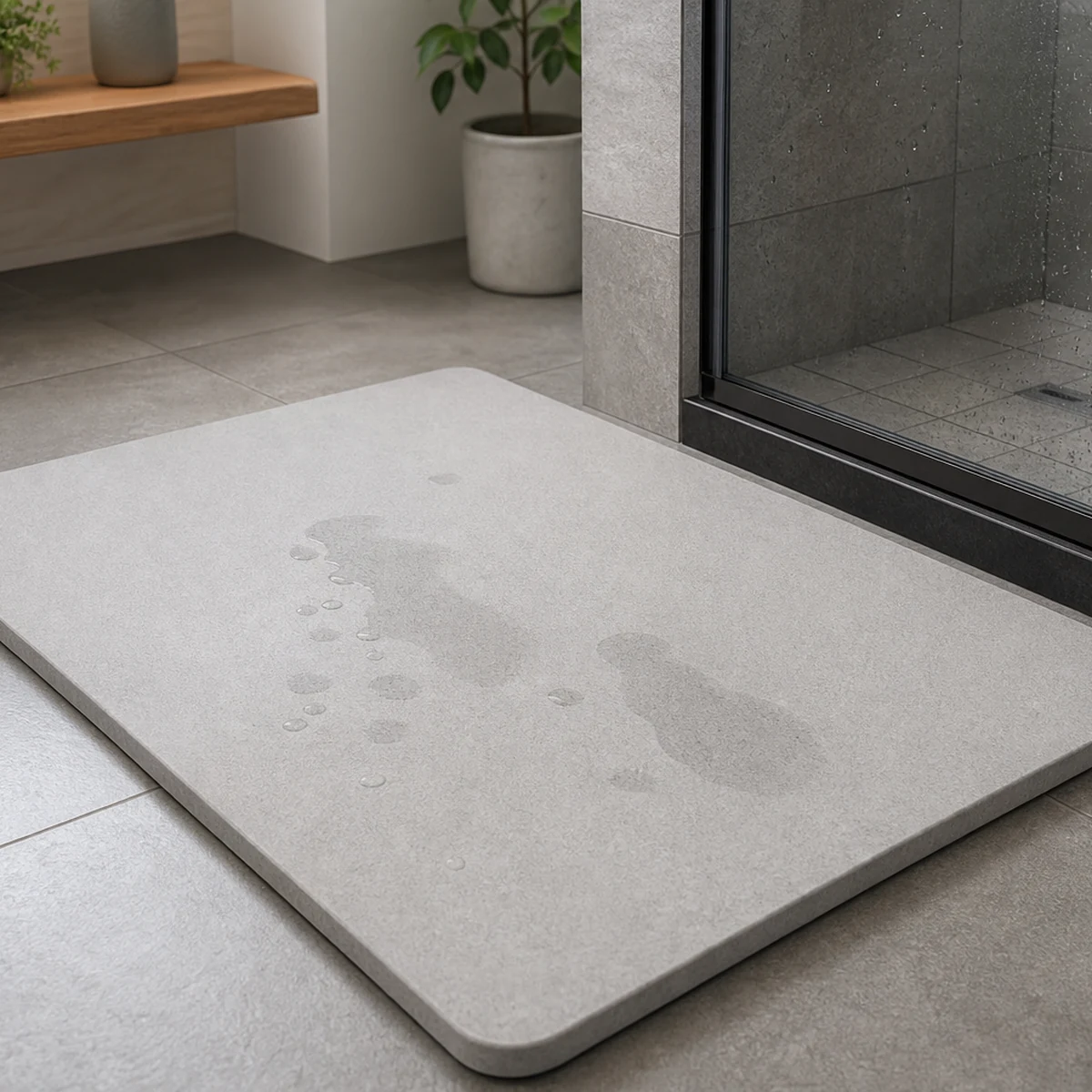 Quick-Dry Stone Bath Mat